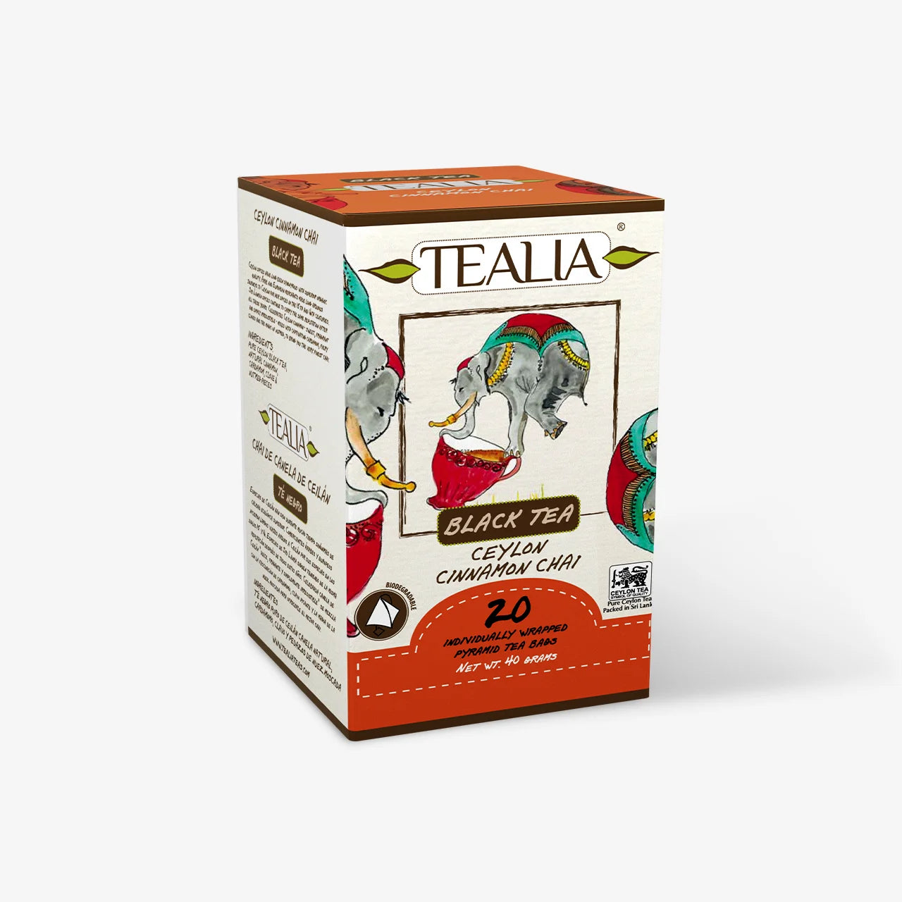 Ceylon Cinnamon Chai (20 Pyramid Envelope Sachets)