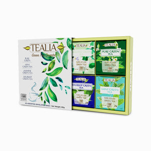 Presentation Box Green Tea Quartet - 40 Enveloped Tea Bags