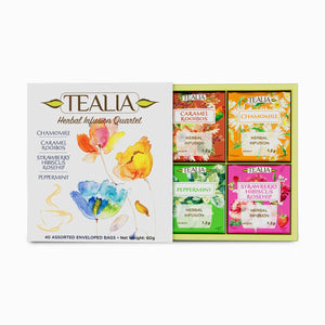 Presentation Box Herbal Tea Quartet - 40 Enveloped Tea Bags