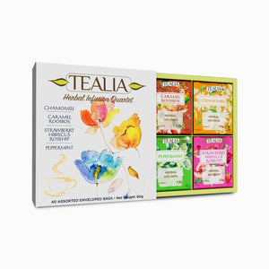 Presentation Box Herbal Tea Quartet - 40 Enveloped Tea Bags