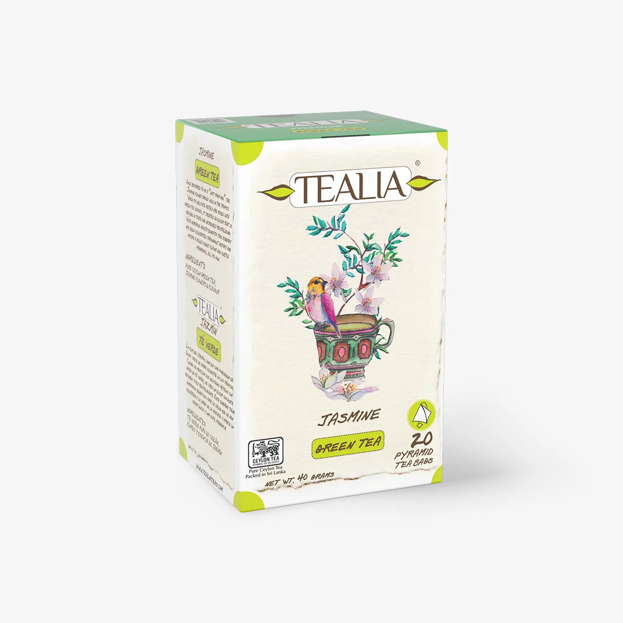 Jasmine Green Tea (20 Pyramid Tea Bags)