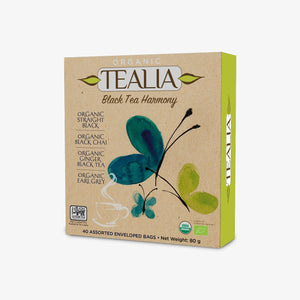 Tealia Organic Black Tea Box - 4 blends x 10 TB