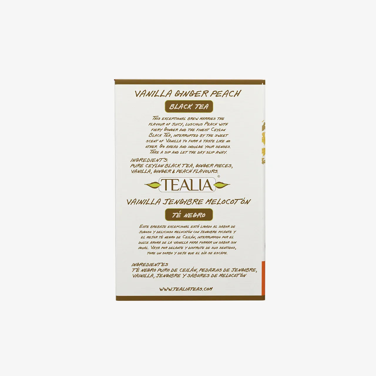 Vanilla Ginger Peach (20 Sachets)
