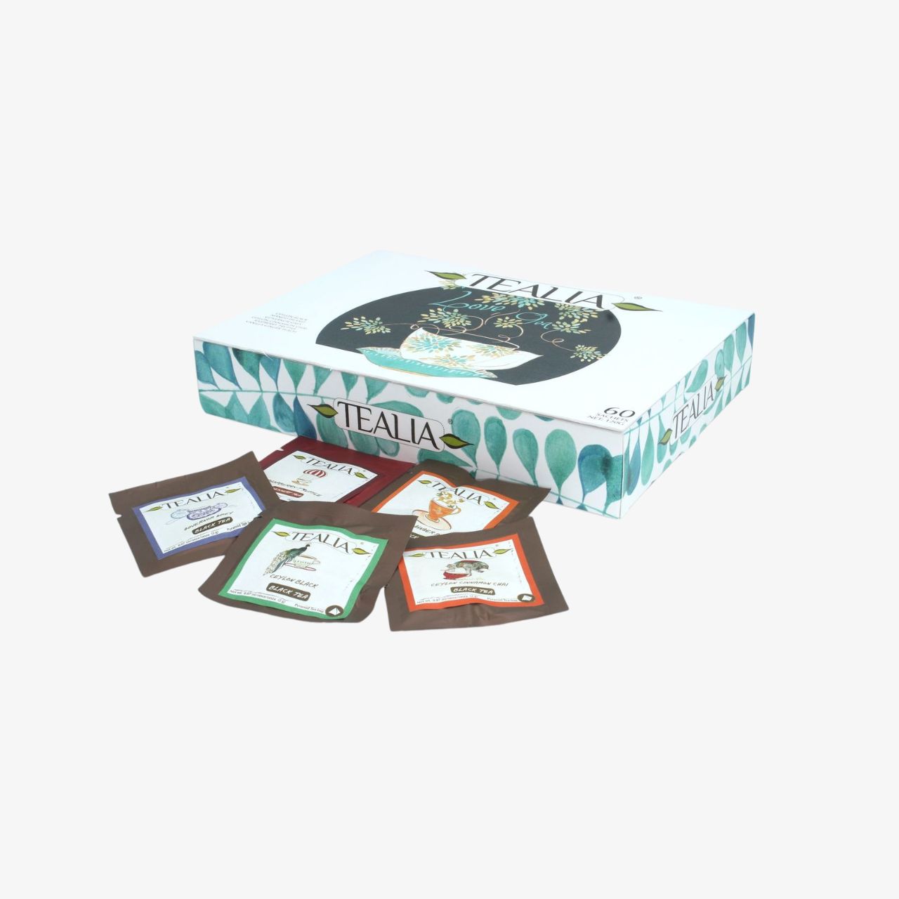 Tealia Black Tea Collection Gift Box - 48 Tea Bags