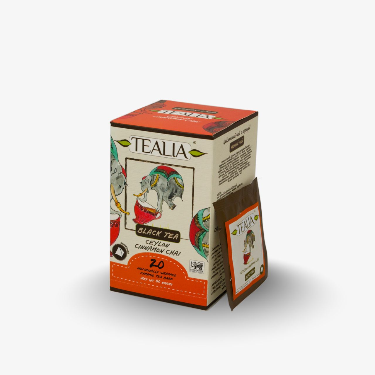 Ceylon Cinnamon Chai (20 Pyramid Envelope Sachets)