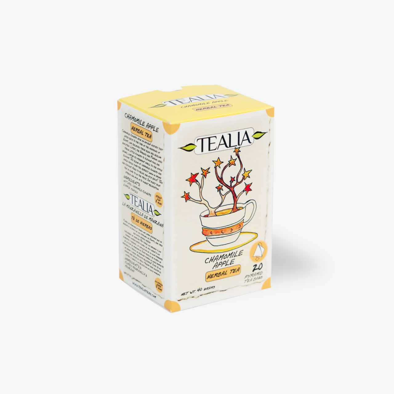 Chamomile Apple (20 Pyramid Envelope Sachets)