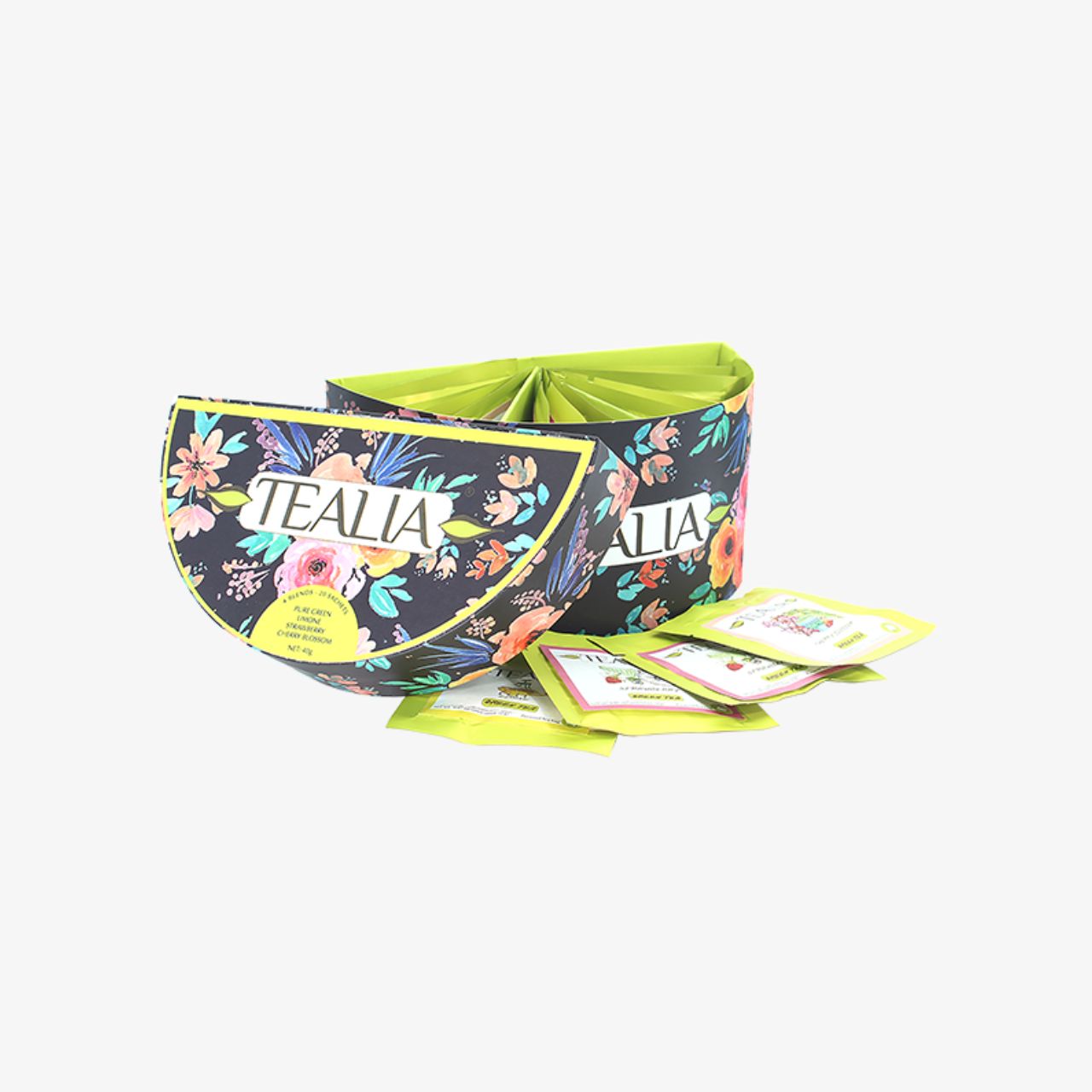 Tealia 4 Variety Green Tea Assortment Gift Box - 20 Tea Bags