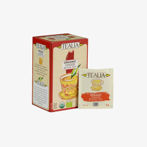 Organic Black Tea with Ginger (20 Envelope Tea Bags)