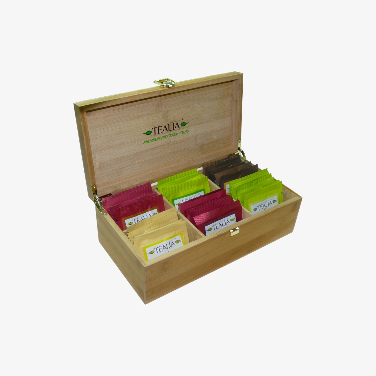 Tealia 6 Variety Bamboo Gift Box - 30 Sachets
